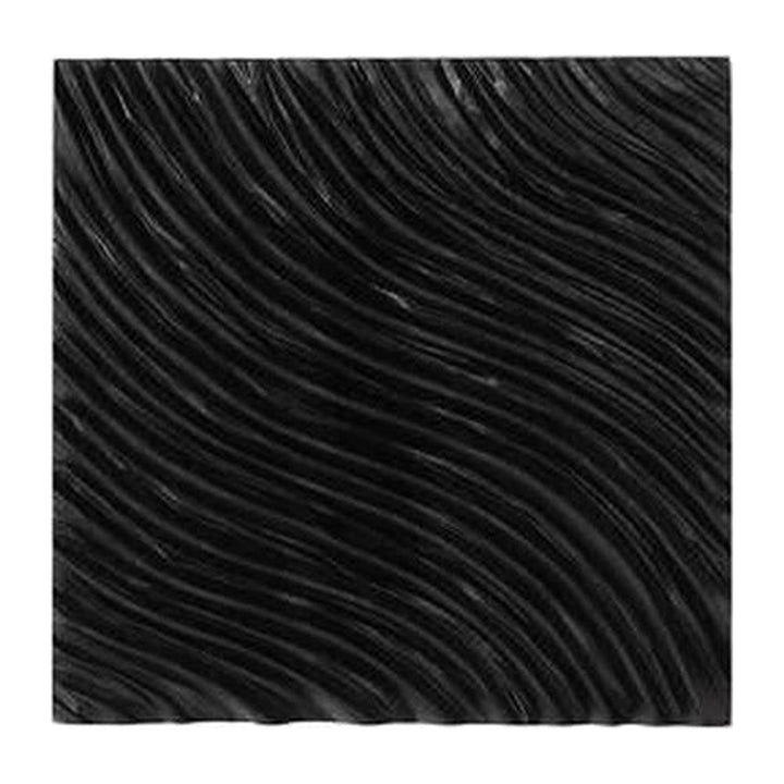 Carved Wall Tile, Black, Wave Phillips Collection