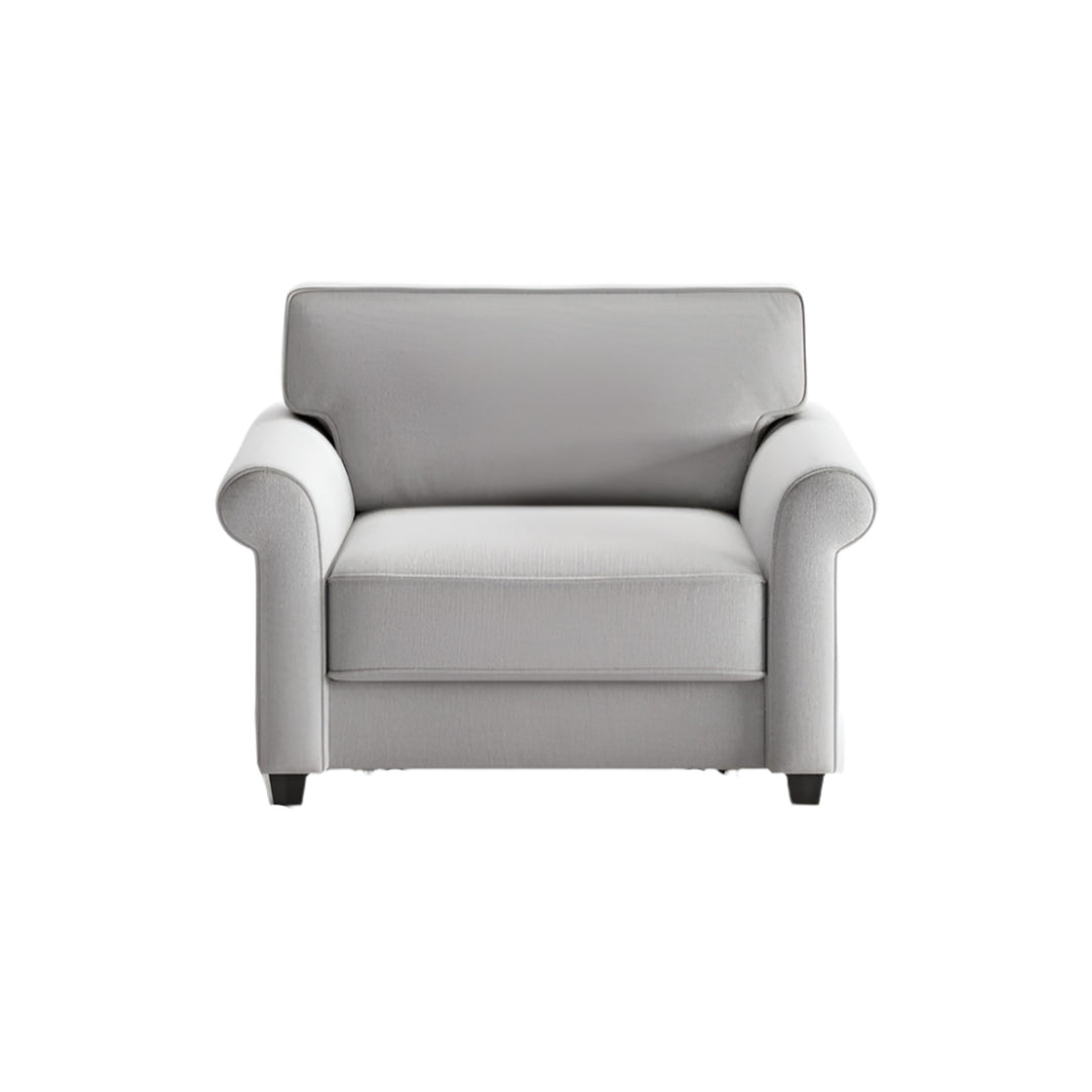 Casey Cot Size Chair Sleeper — white studio cutout