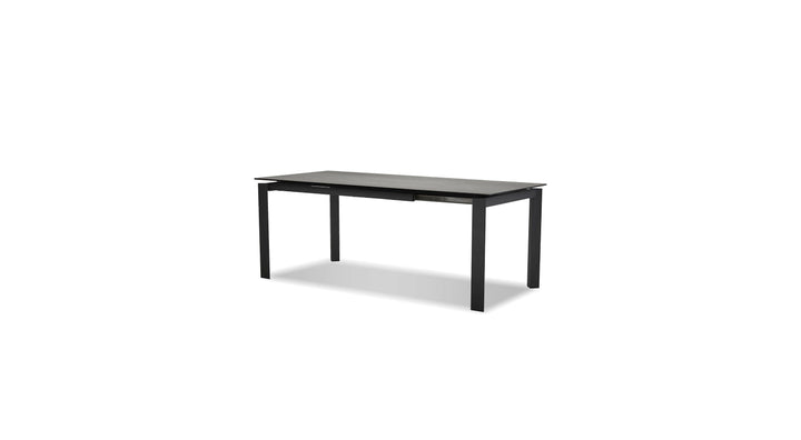 CASPER Dining Table in Grey on Black by Mobital product view