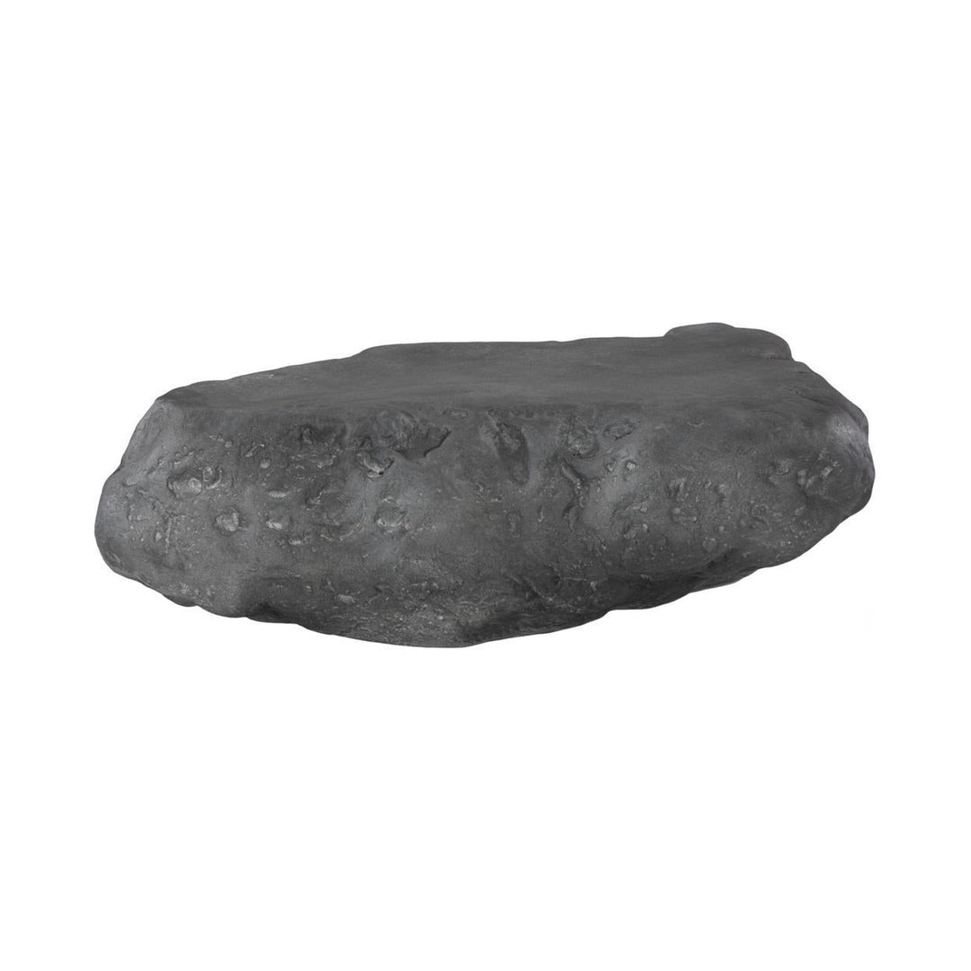 Cast Boulder Coffee Table, Charcoal Stone, Large by Phillips Collection — centered product view