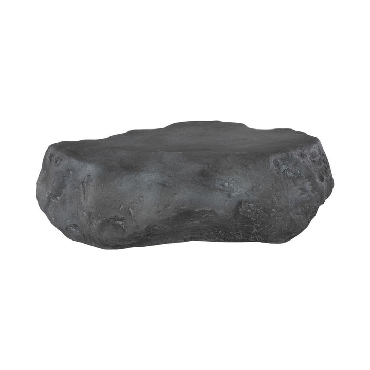 Cast Boulder Coffee Table, Charcoal Stone, Small by Phillips Collection — centered product view