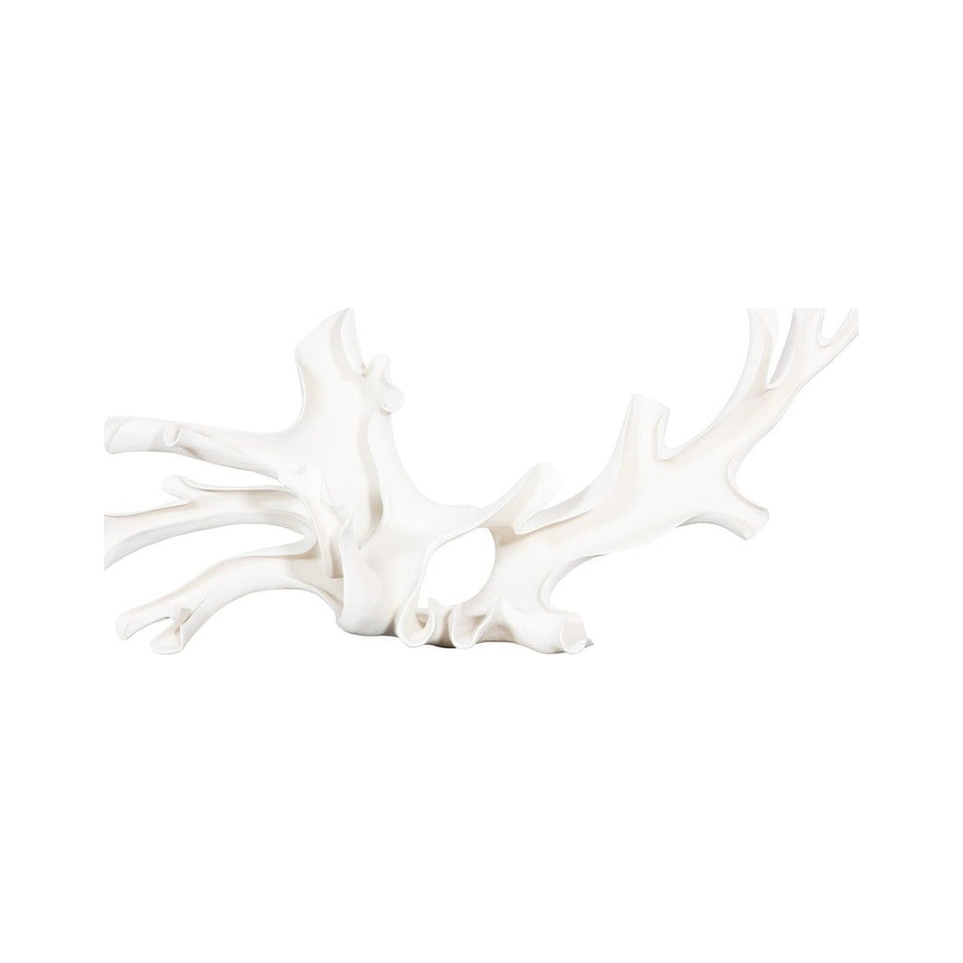 Cast Colossal Root Sculpture White Stone Phillips Collection