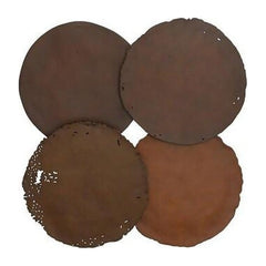 Cast Oil Drum Wall Discs, Resin, Rust Finish, Set of 4 Phillips Collection