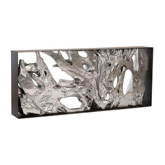 Cast Root Console Table, Iron Frame, Resin, Silver Leaf Phillips Collection