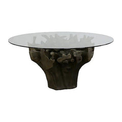 Cast Root Round Dining Table , Bronze Phillips Collection