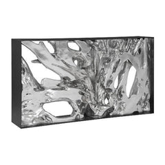 Cast Root Metal Framed Console ,Silver Leaf, Small Phillips Collection