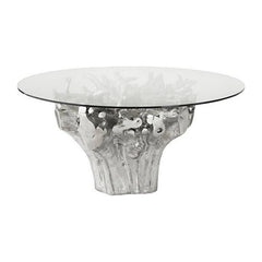 Cast Root Round Dining Table , Silver Phillips Collection