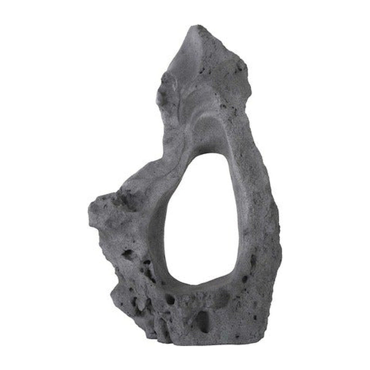 Colossal Cast Stone Sculpture Single Hole, Charcoal Stone Phillips Collection