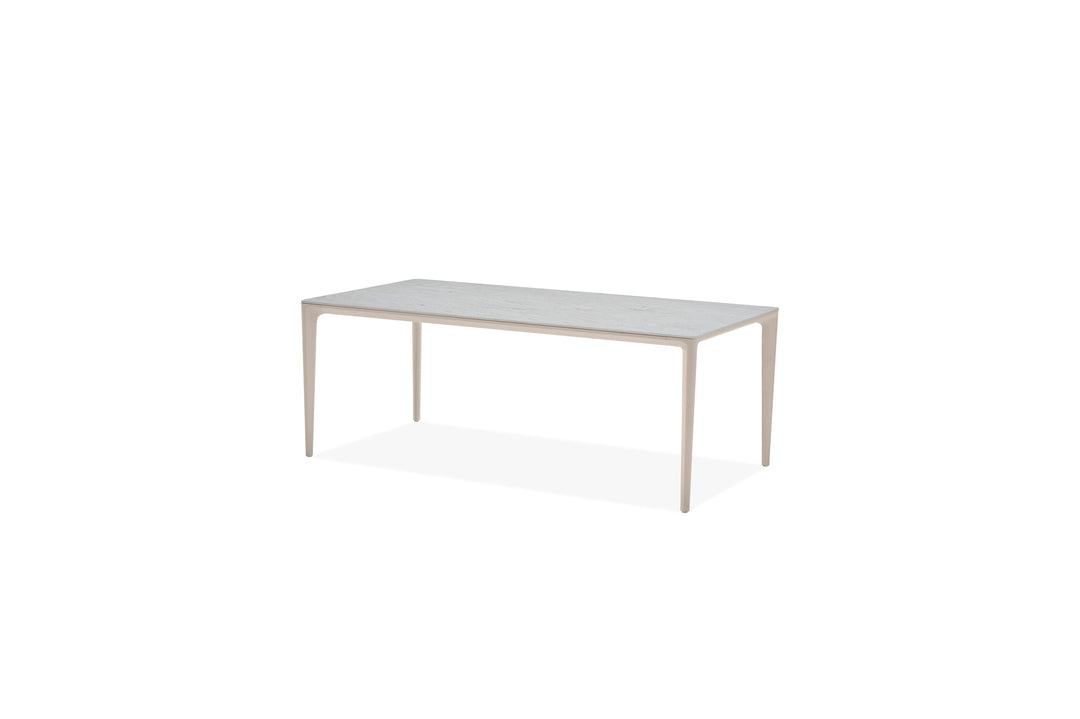 CAYMAN Indoor/Outdoor Dining Table in Travertino 94"