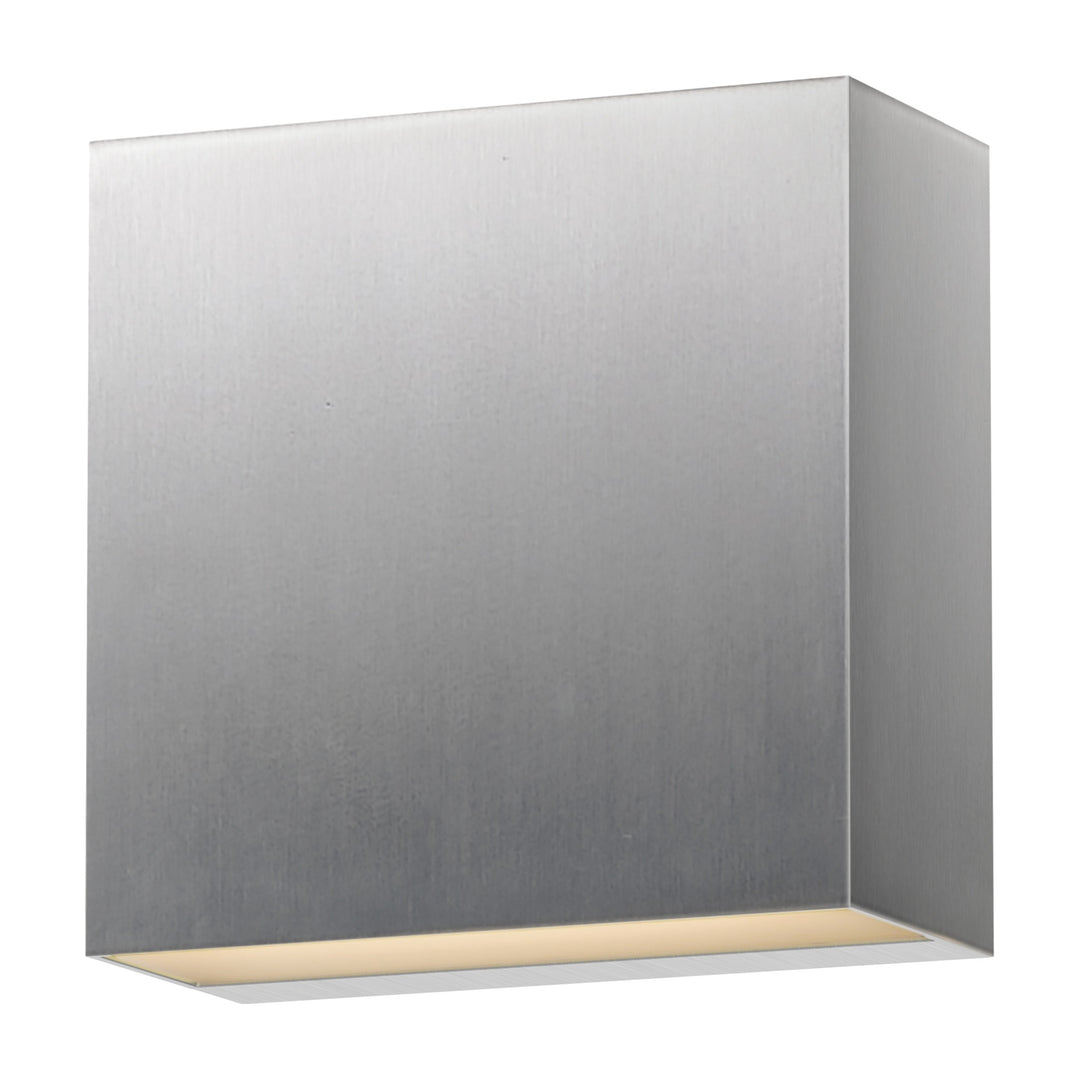 Cubed 5.5 LED Outdoor Sconce by Studio M Lighting in Satin Aluminum