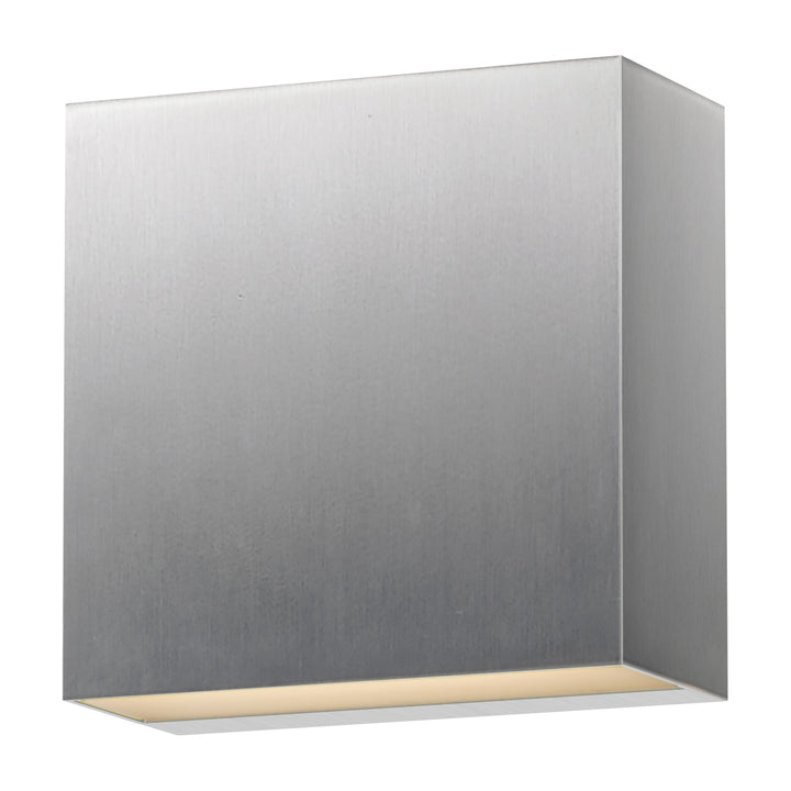 Cubed 5.5 LED Outdoor Sconce by Studio M Lighting in Satin Aluminum
