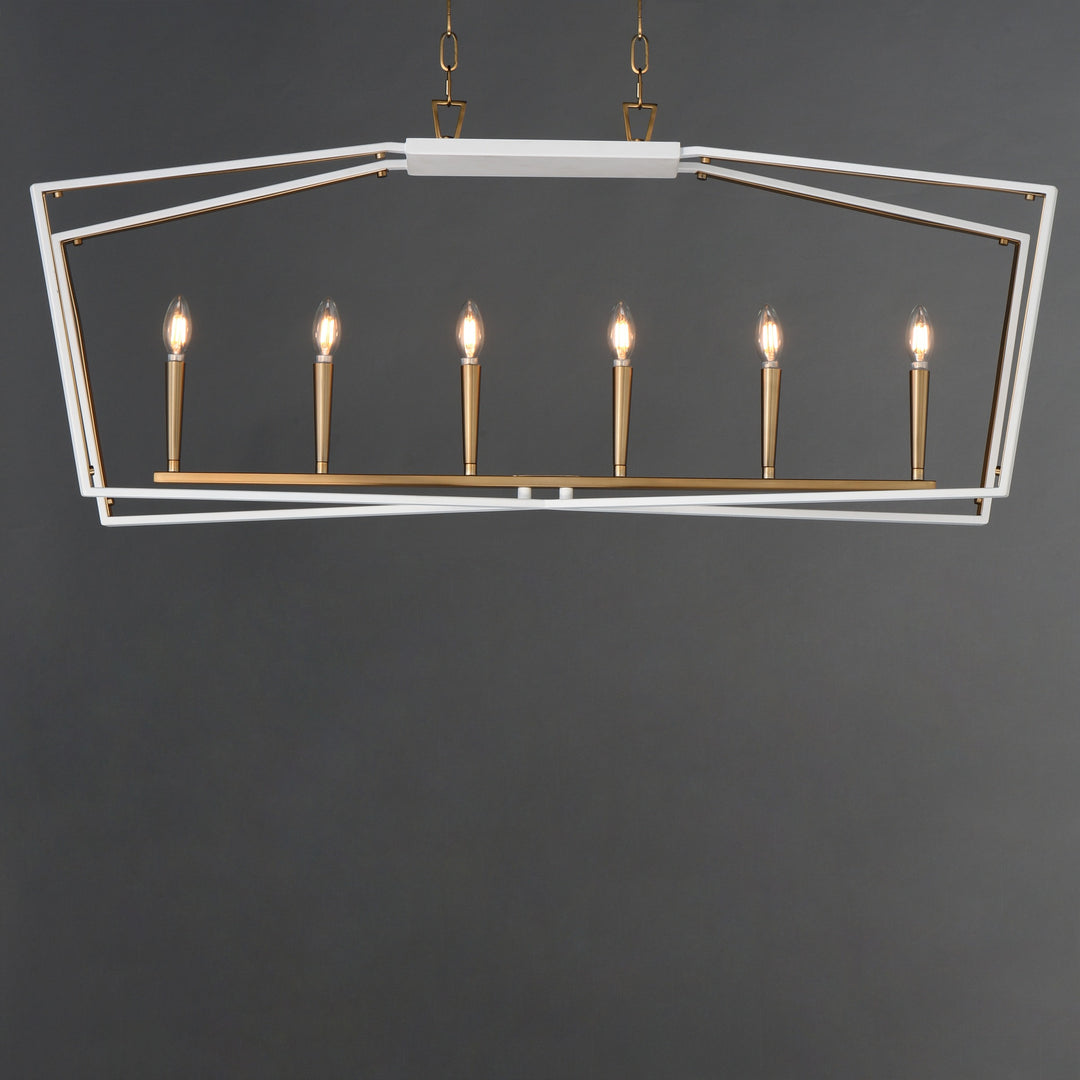 Melrose 6-Light Linear Pendant by Studio M Lighting – lifestyle