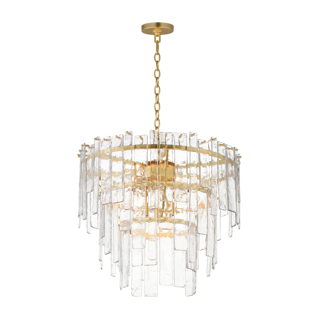 Warren 9-Light Pendant by Studio M Lighting in Gold Leaf