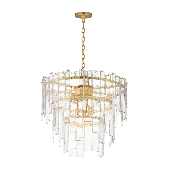 Warren 9-Light Pendant by Studio M Lighting in Gold Leaf