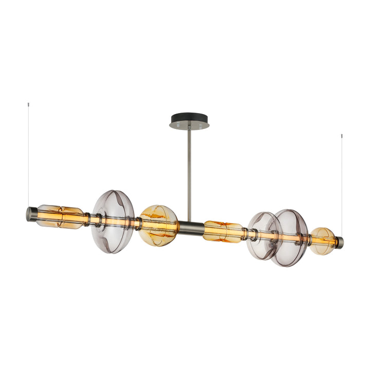 Gusto LED Horizontal Pendant by Studio M Lighting in Gunmetal