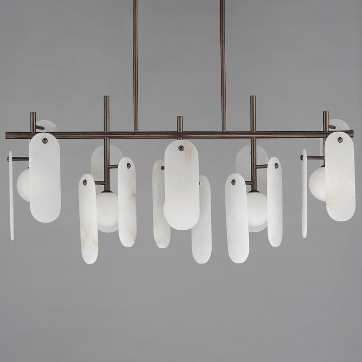 Megalith - Glass Megalith 5-Light Linear by Studio M Lighting – lifestyle