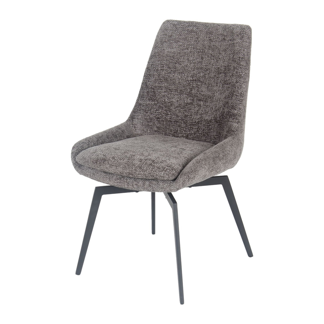 CEO Swivel Upholstered Dining Chair by Modus in Oyster — product view on a white background