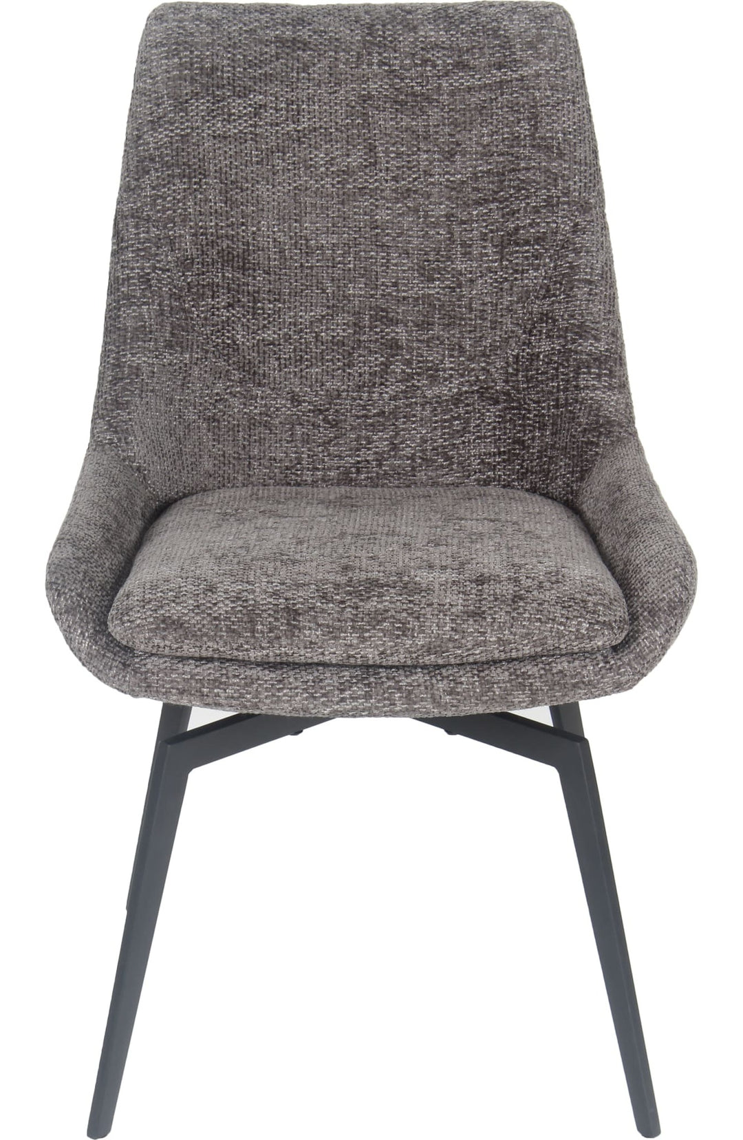 CEO Swivel Upholstered Dining Chair in Oyster — product view on a white background