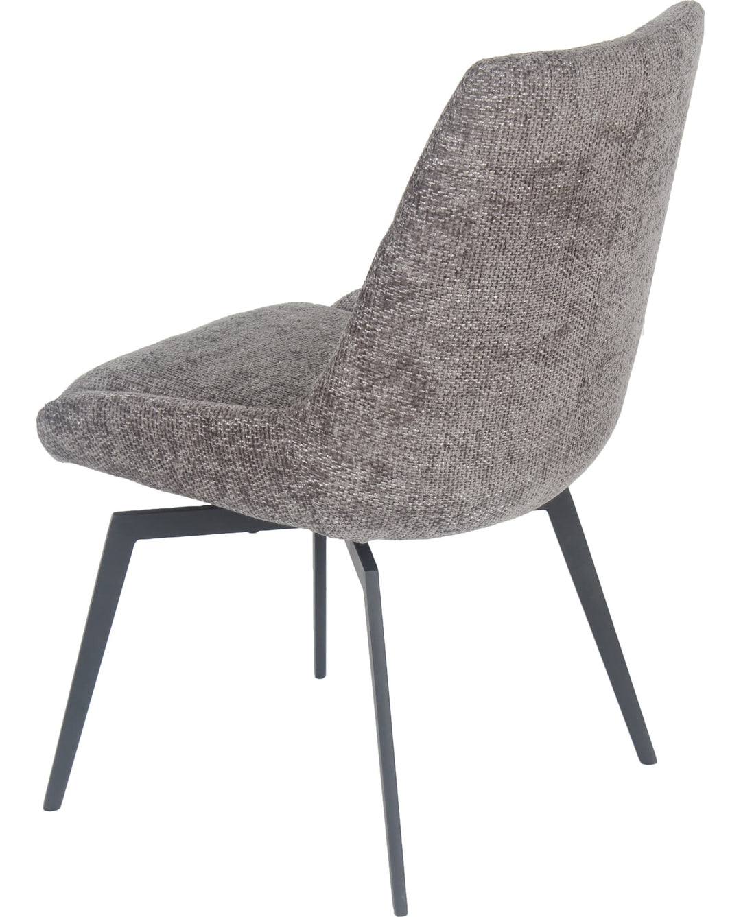 CEO Swivel Upholstered Dining Chair in Oyster — product view on a white background