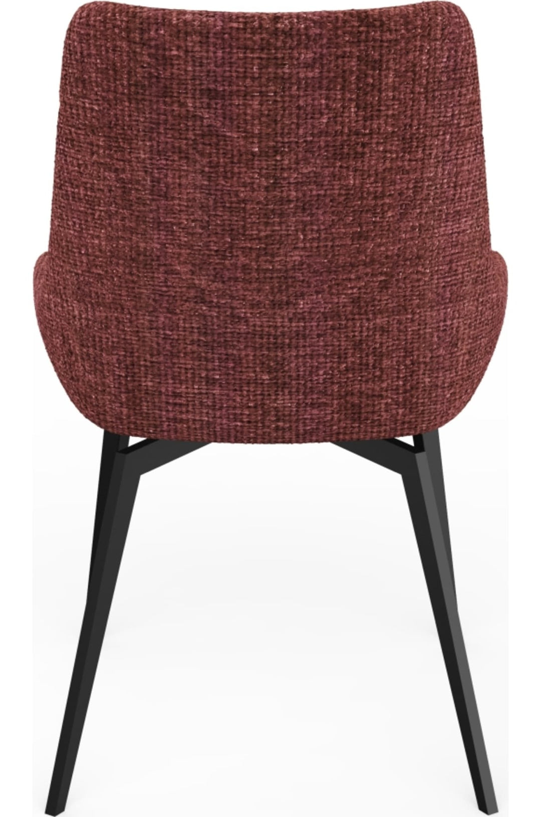 CEO Swivel Upholstered Dining Chair in Cherry — product view on a white background