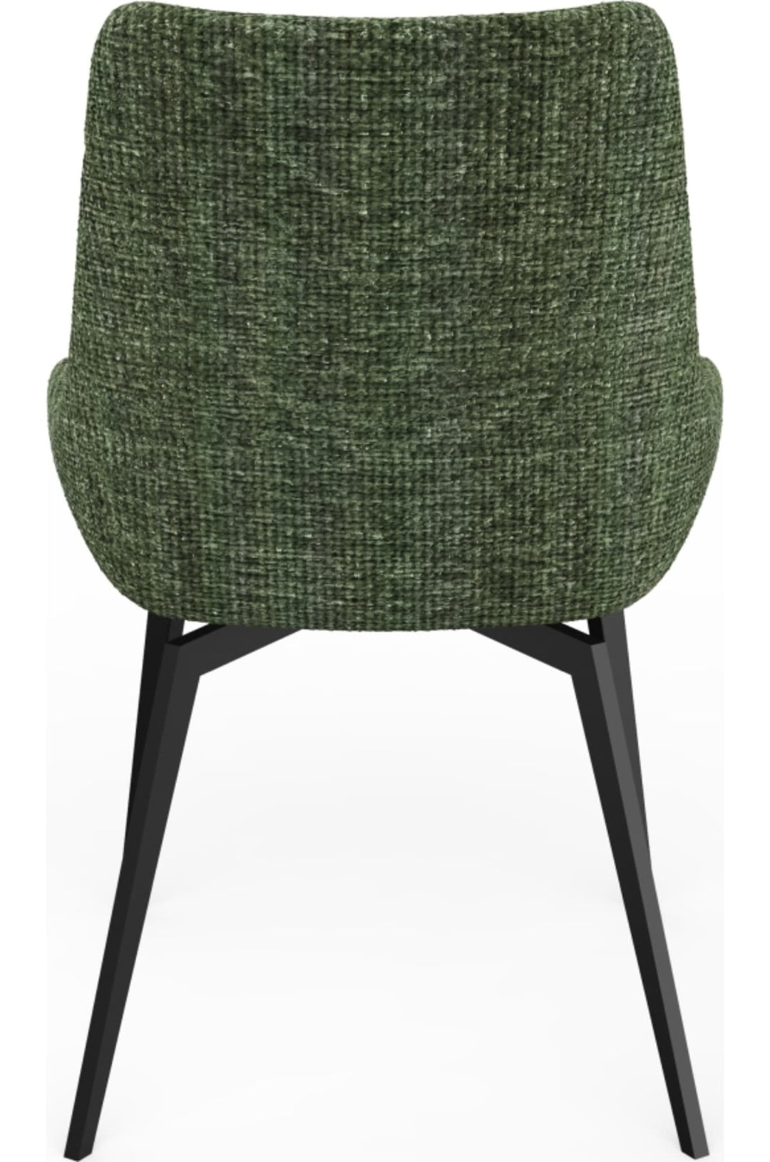 CEO Swivel Upholstered Dining Chair in Olive — product view on a white background