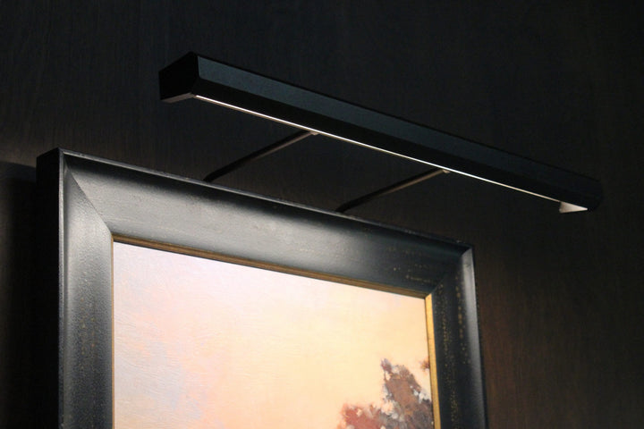 Cerno Art Light installed oil-rubbed bronze detail