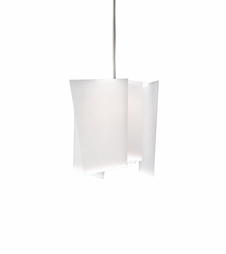 Cerno Levis S Accent Pendant in Frosted Polymer on white background