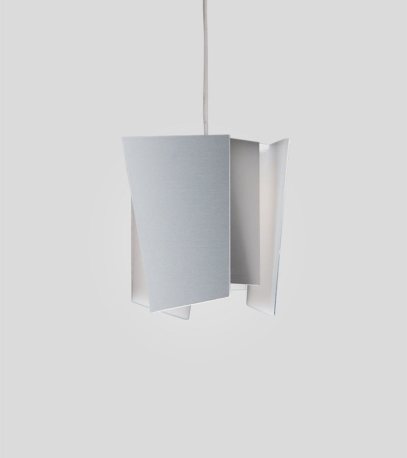 Cerno Levis S Accent Pendant in Brushed Aluminum