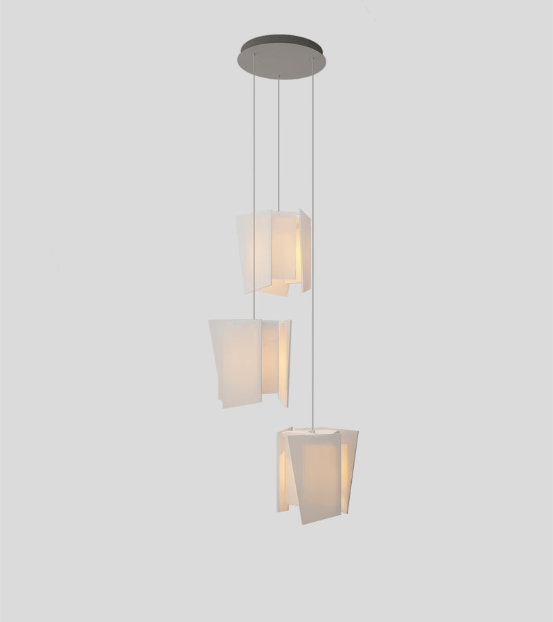 Three Cerno Levis S Accent Pendants in a staggered composition