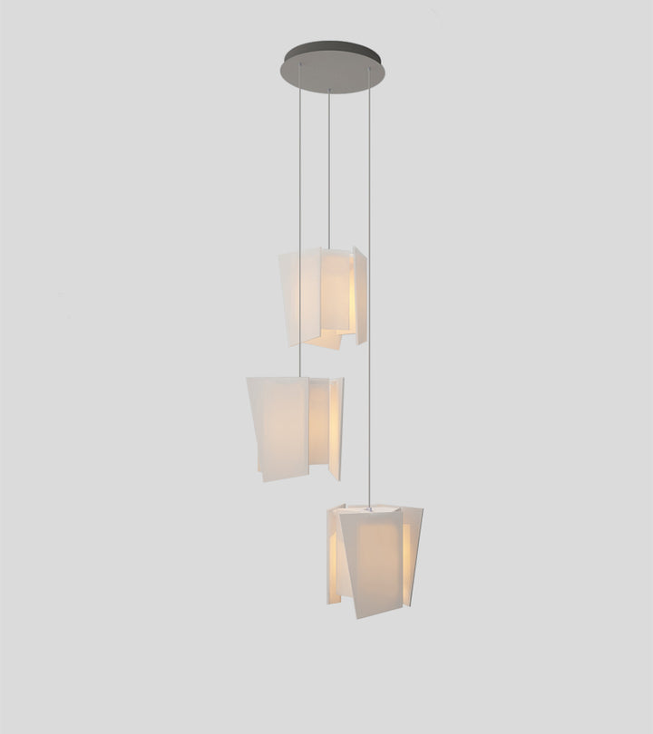 Three Cerno Levis S Accent Pendants in a staggered composition
