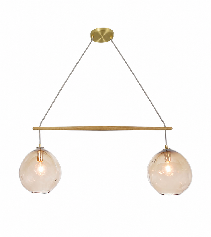 Cerno X Leah Bradley Linea Selva chandelier on white background