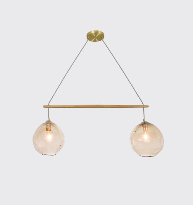 Cerno Linea Selva chandelier full studio view