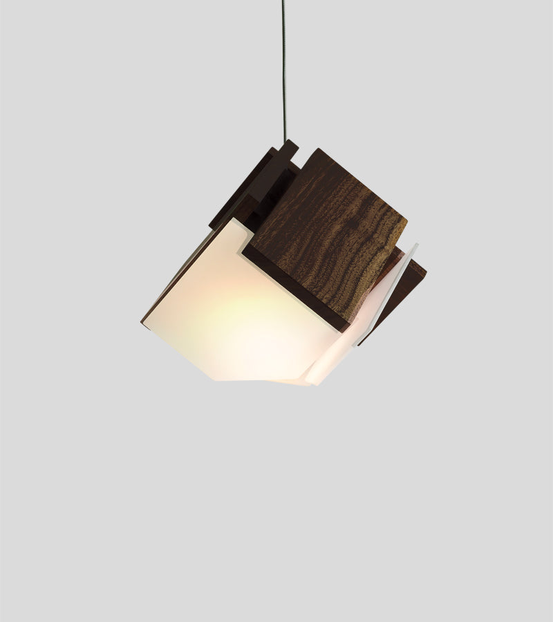 Cerno Mica S pendant in Dark Stained Walnut