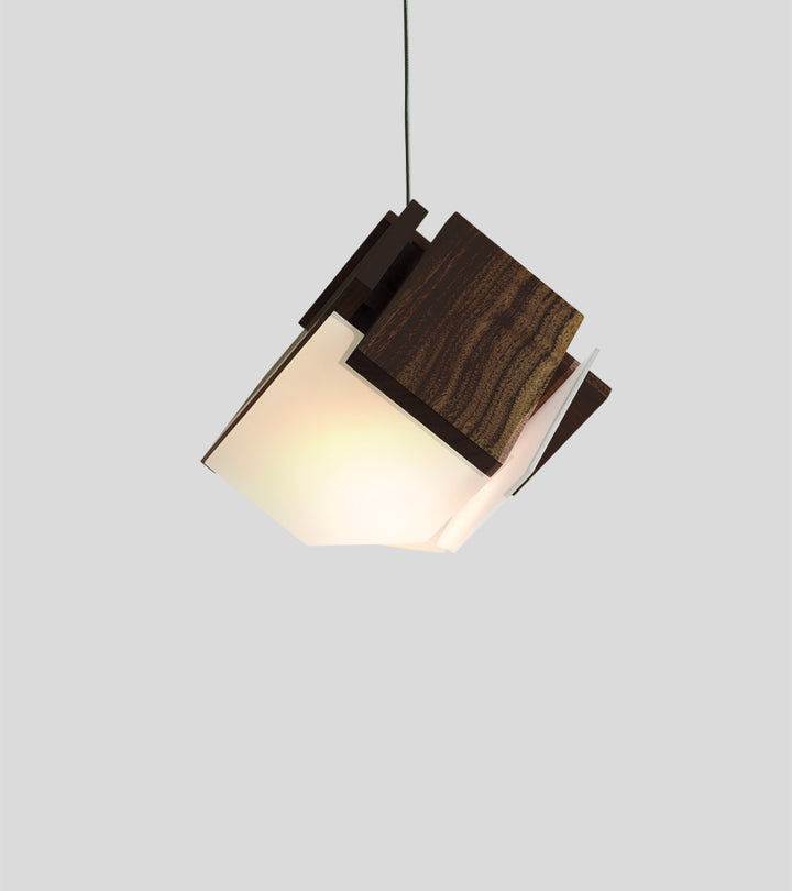 Cerno Mica S pendant in Dark Stained Walnut