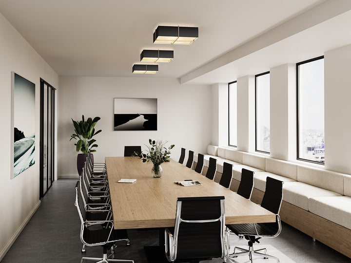 Cerno Veram LED Flush Mount in a modern office