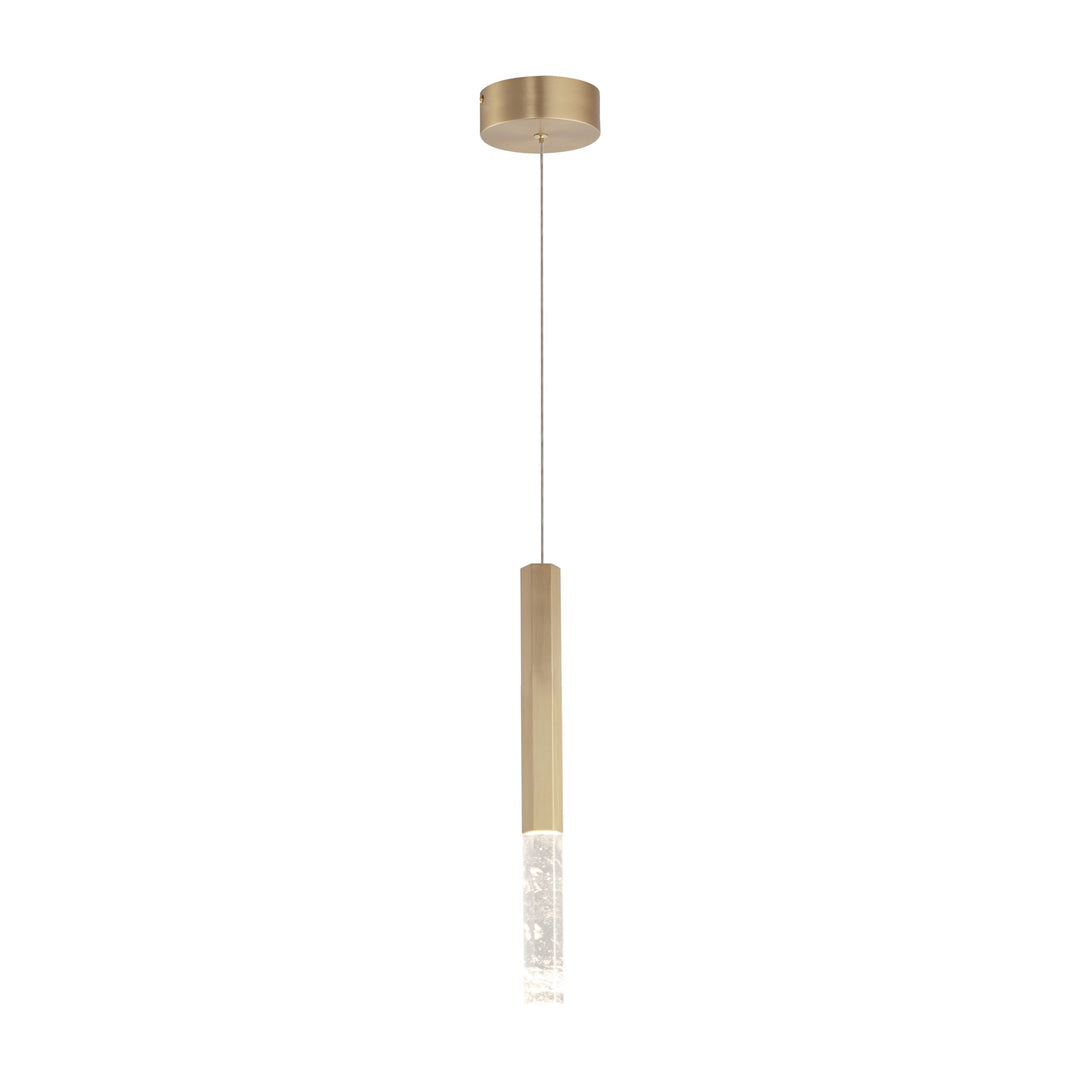 Diaphane LED 1-Light Pendant 151020 by Studio M Lighting in Gold
