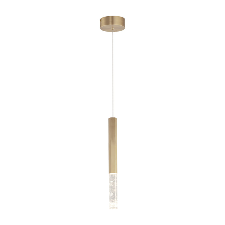 Diaphane LED 1-Light Pendant 151020 by Studio M Lighting in Gold