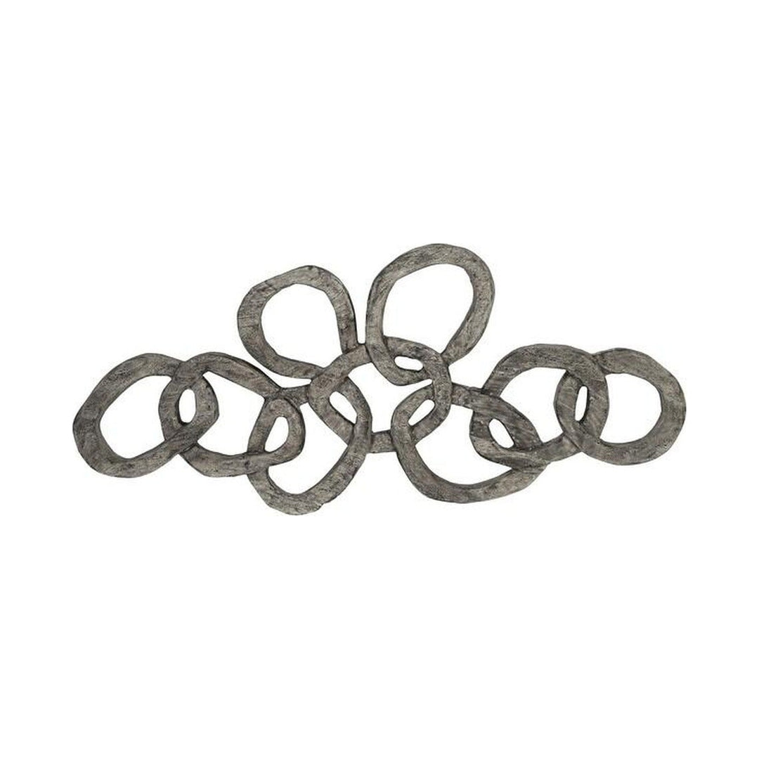 Chain Wall art, Chamcha Wood, Gray Stone Finish Phillips Collection