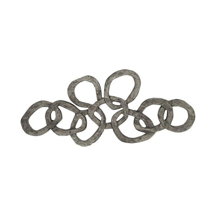 Chain Wall art, Chamcha Wood, Gray Stone Finish Phillips Collection