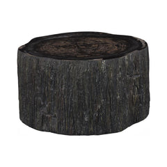 Chaka Petrified Coffee Table, Rough, Black, Small by Phillips Collection — centered product view