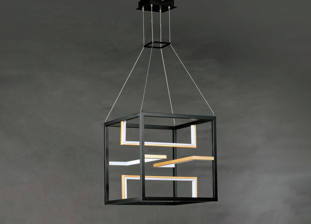 Chamber LED Pendant (18.25" W) by ET2 Lighting, styled view 1