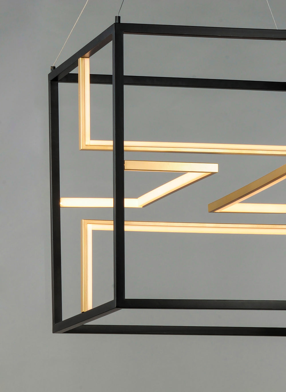 Chamber LED Pendant (23.75" W) by ET2 Lighting, styled view 1