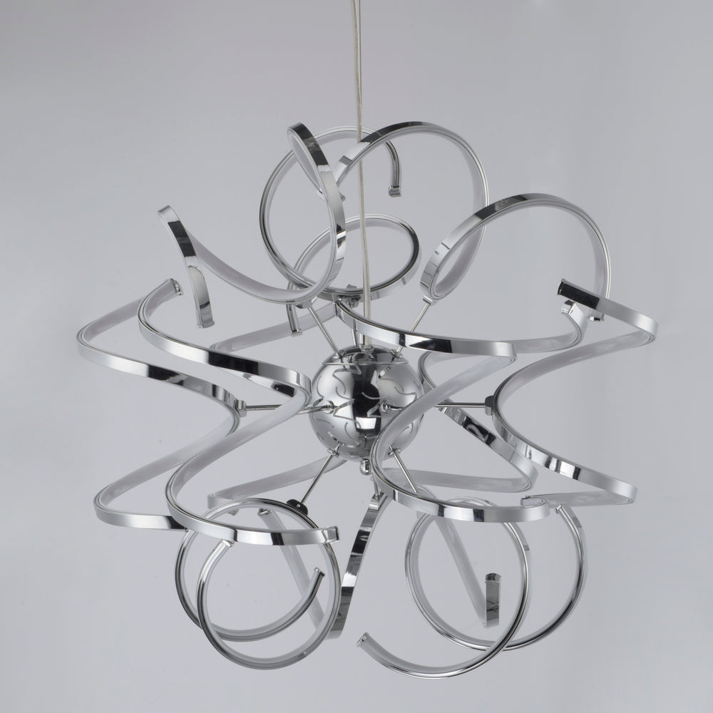 Chaos 23.5" LED Pendant by ET2 Lighting, styled view 1