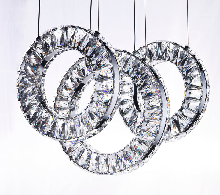 Charm 3-Light LED Linear Pendant by ET2 Lighting, detail view 4