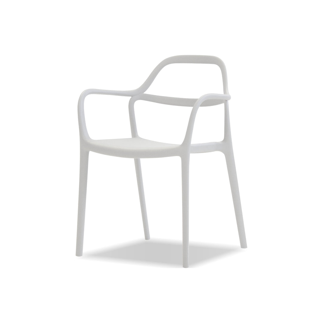 CHEWIE Armchair Stackable by Mobital — white cutout
