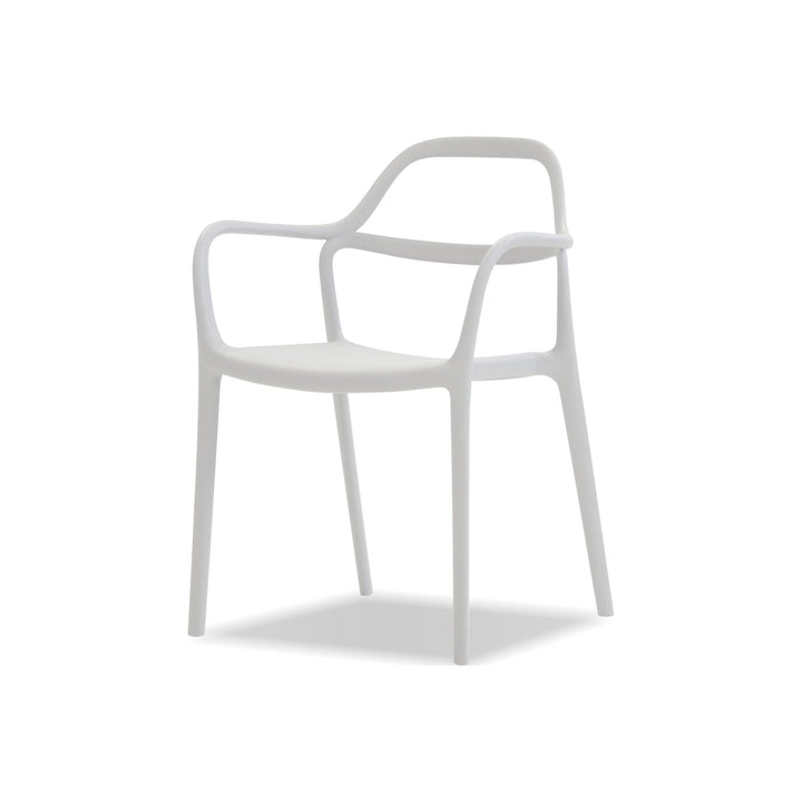 CHEWIE Armchair Stackable by Mobital — white cutout