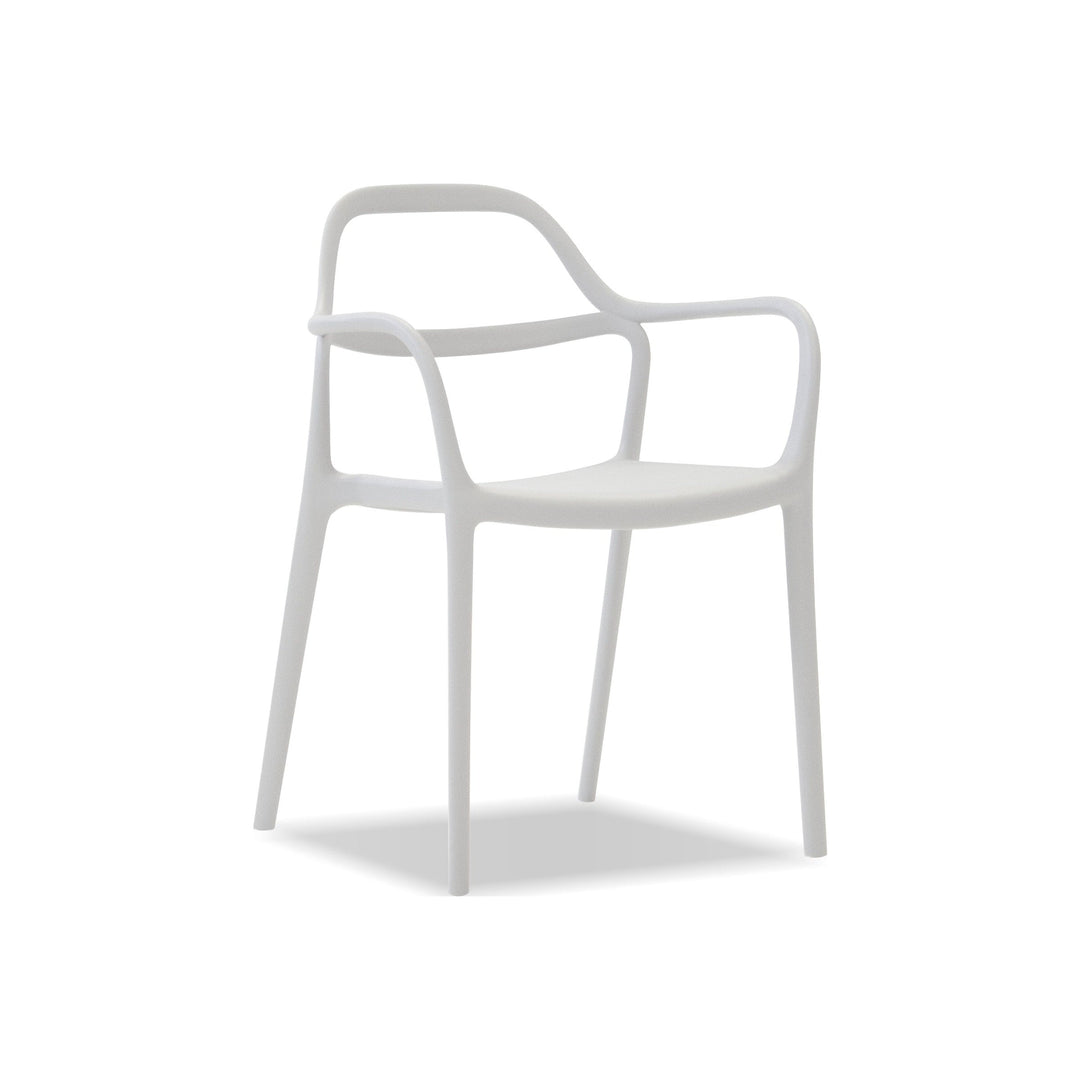 CHEWIE Armchair Stackable by Mobital — white cutout
