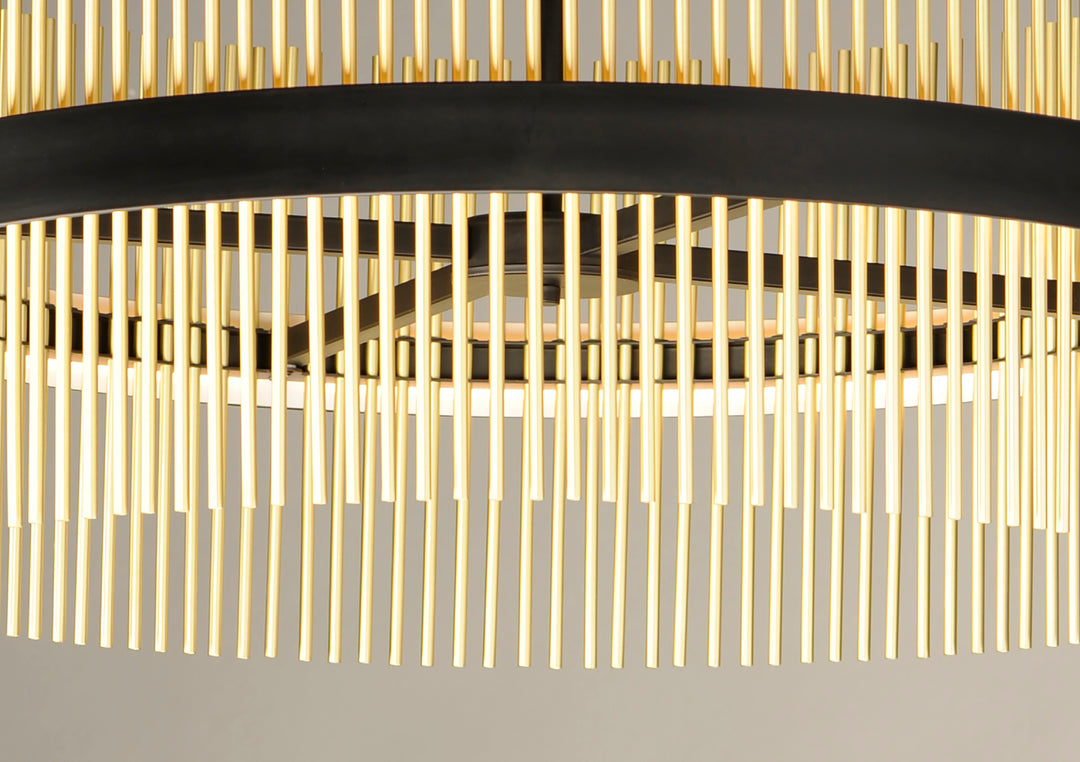 Chimes 34" LED Pendant WiZ by ET2 Lighting, styled view 3