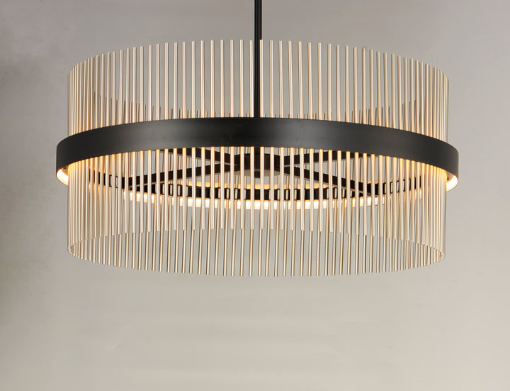 Chimes 34" LED Pendant WiZ by ET2 Lighting, styled view 6
