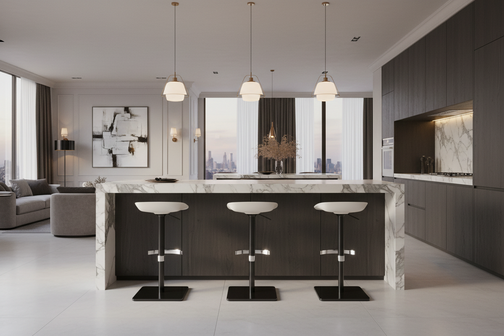 CHIP Adjustable Bar Stool Bar Stools Elite Modern